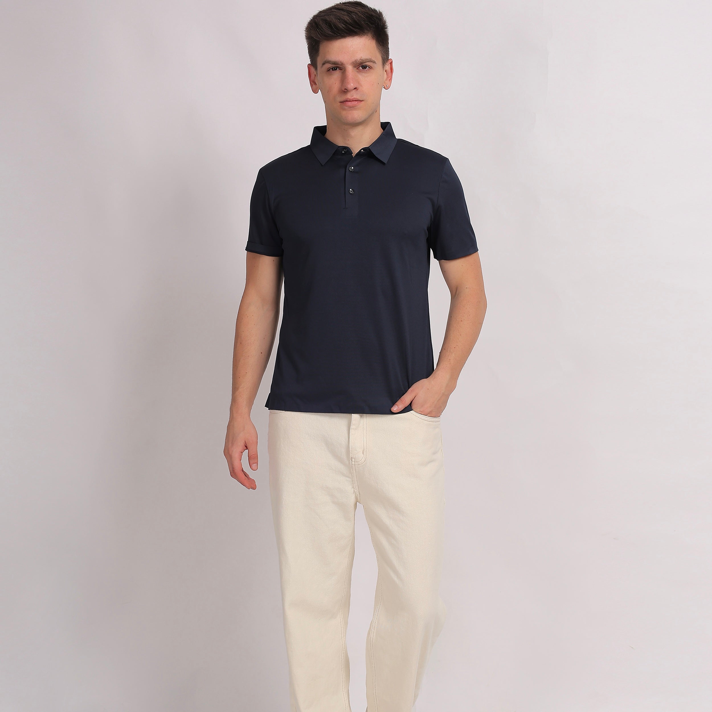 Premium Dark Blue Polo T-Shirt